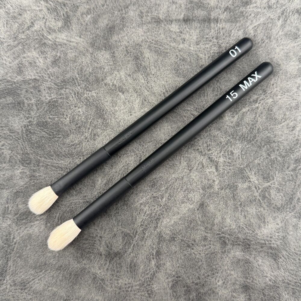 Lot of TWO Original Rephr Makeup Brushes 01 & 15 MAX. Japan